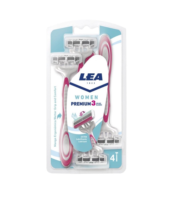 LEA MUJER PREMIUM CUCHILLAS DESECHABLES 3 HOJAS 4UN