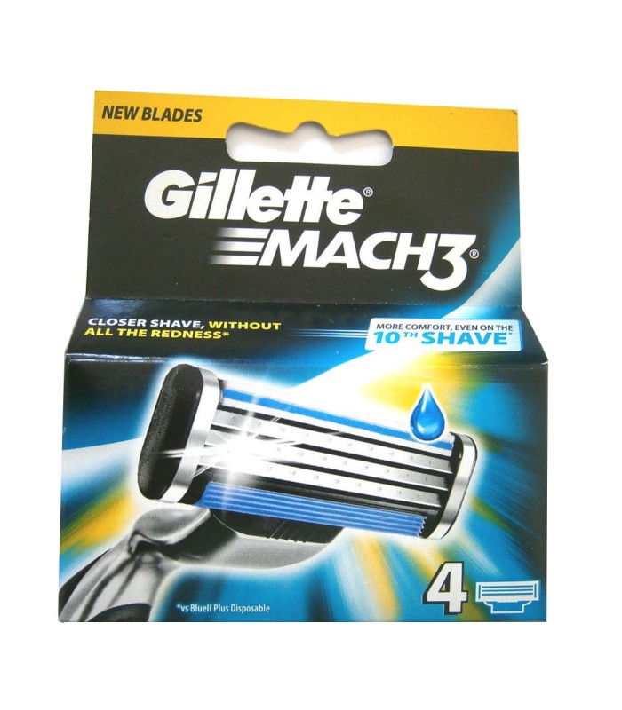 GILLETTE MACH3 RECAMBIO 4UD.