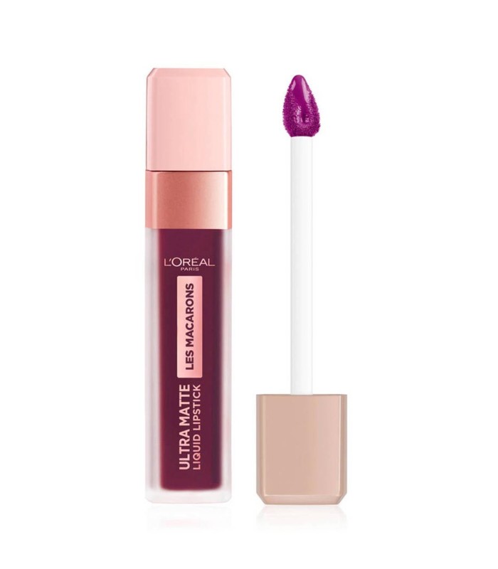 L'OREAL LES MACARONS ULTRA MATTE LIQUID LIPSTICK 830 BLACKCURRANT CRUSH