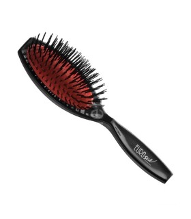 EUROSTIL GOMA FUELLE CEPILLO DE PELO NYLON MEDIANO NEGRO NEGRO 1UN