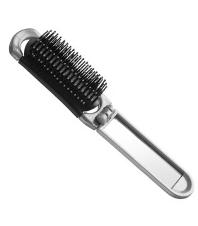 EUROSTIL PLEGABLE CEPILLO DE PELO CON ESPEJO 1UN