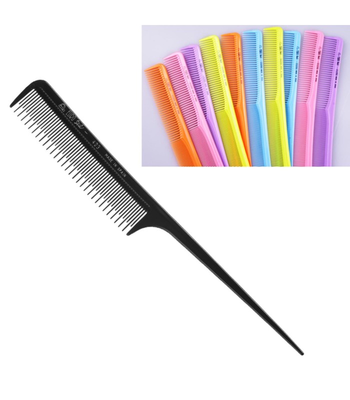 EUROSTIL PUA PLASTICO COLORES PEINE 20 5CM ESPECIAL 1UN