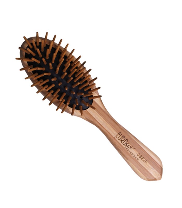 EUROSTIL BAMBOO OVALADO CEPILLO PEQUEÑO 1UN