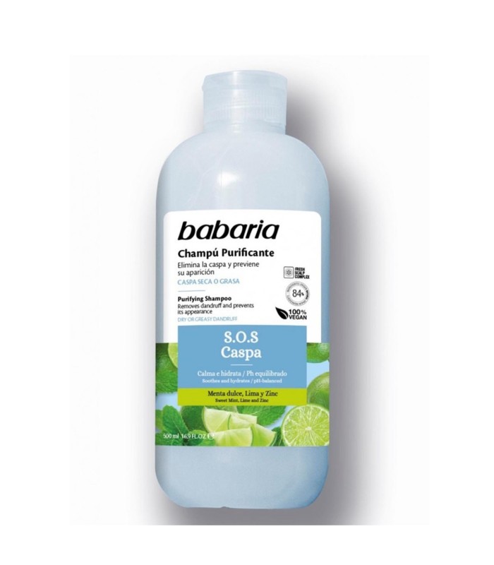 BABARIA SOS CASPA CHAMPU PURIFICANTE 500ML