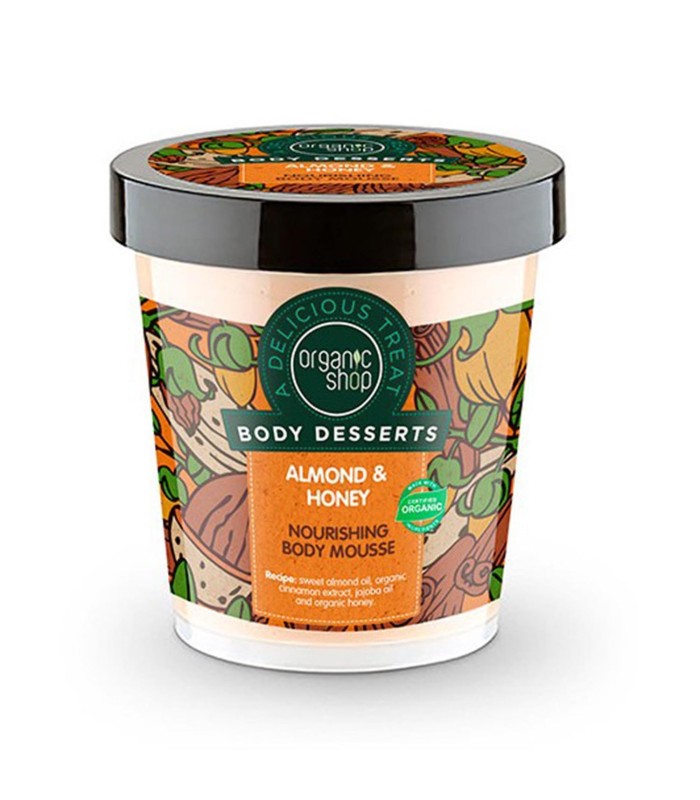 ORGANIC SHOP ALMOND HONEY ESPUMA CORPORAL NOURISHING 1UN