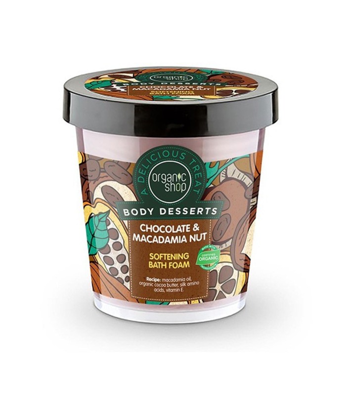 ORGANIC SHOP BODY DESERTS ESPUMA DE BAÑO CHOCOLATE MACADAMIA 450ML