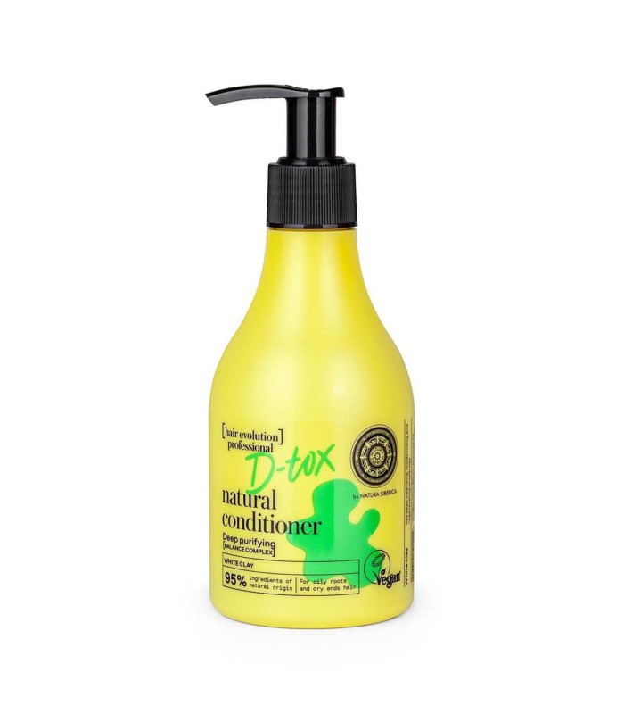 NATURA SIBERICA D-TOX WHITE CLAY ACONDICIONADOR PURIFICANTE 150ML