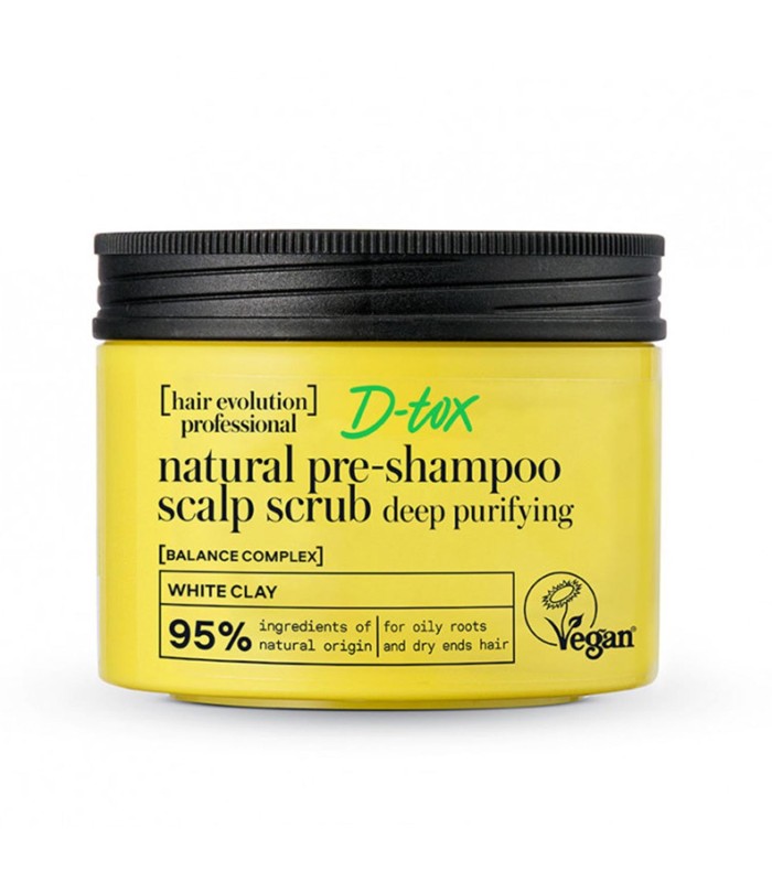 NATURA SIBERICA D-TOX WHITE CLAY PRE-CHAMPU EXFOLIANTE 150ML