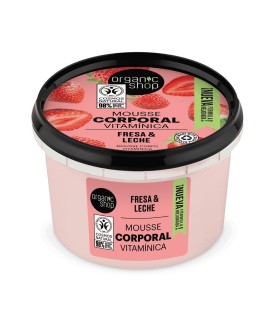 ORGANIC SHOP YOGUR DE FRESA MOUSSE CORPORAL VITAMINICA 250ML