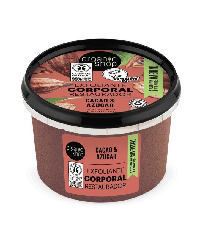 ORGANIC SHOP CACAO EXFOLIANTE CORPORAL CHOCOLATE BELGA 1UN