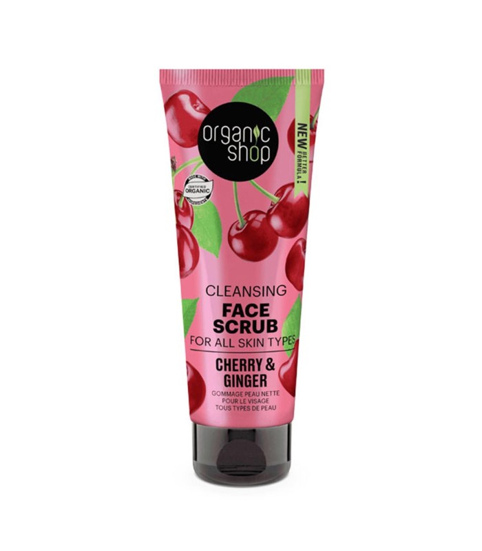 ORGANIC SHOP CLEANSING EXFOLIANTE FACIAL CEREZAS 75ML