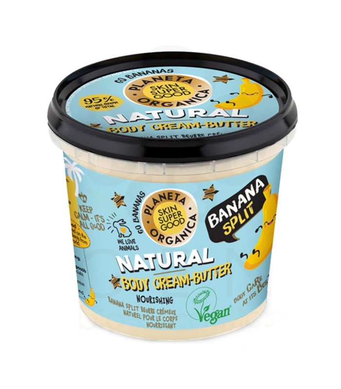NATURA SIBERICA SKIN SUPER GOOD NATURAL BODY CREMA BANANA SPLIT 360ML