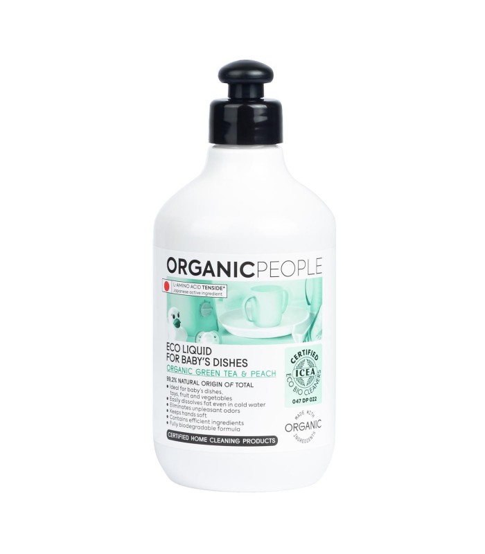 ORGANIC PEOPLE ORGANIC GREEN TEA PEACH ECO LIQUID FOR BABY'S DISHES 200ML