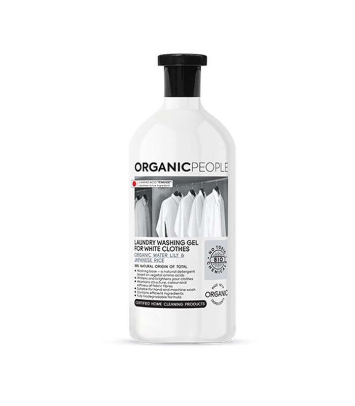 ORGANIC PEOPLE WHITE CLOTHES ORGANIC WATER LILY JAPANESE RICE LAUNDRY WASHING-GEL 200ML