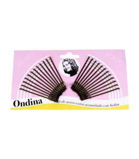 EUROSTIL ONDINA CLIPS BRONCE PACK 12UN