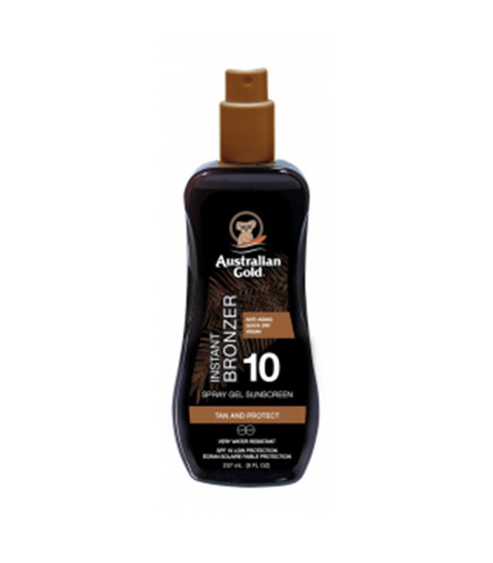 AUSTRALIAN GOLD INSTANT BRONZER SPRAY GEL SPF10 237ML VAPORIZADOR