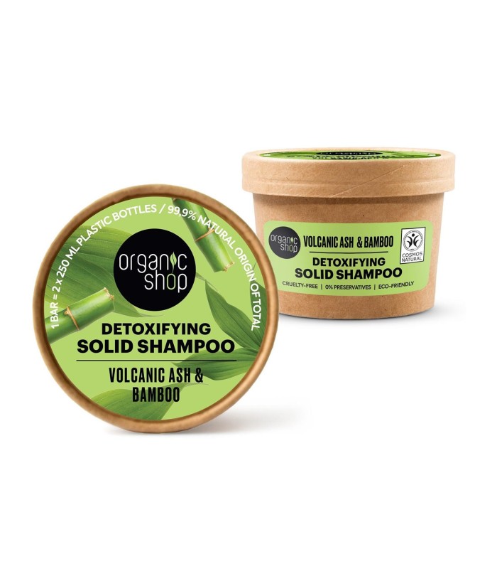 ORGANIC SHOP VOLCANIC ASH CHAMPU SOLIDO DETOXIFICANTE 60GR