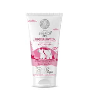 NATURA SIBERICA LITTLE DENTIFRICO NIÑOS FRAMBUESA BIO 60GR