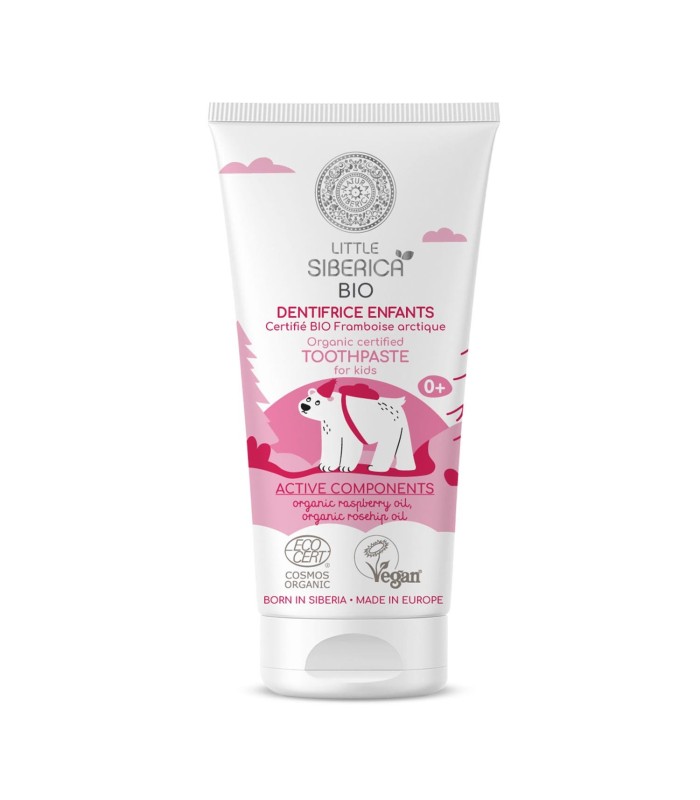 NATURA SIBERICA LITTLE DENTIFRICO NIÑOS FRAMBUESA BIO 60GR