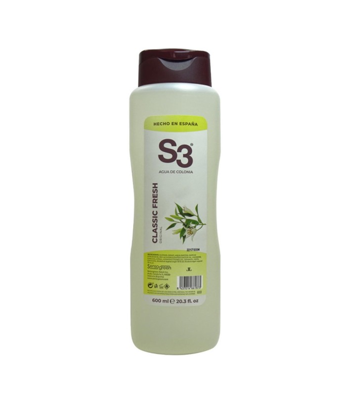 S3 CLASSIC FRESH COLONIA 600ML