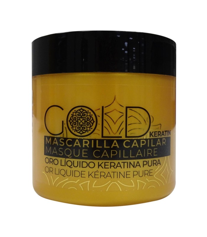 LOVYC GOLD MASCARILLA CAPILAR ORO LIQUIDO KERATINA PURA 400ML