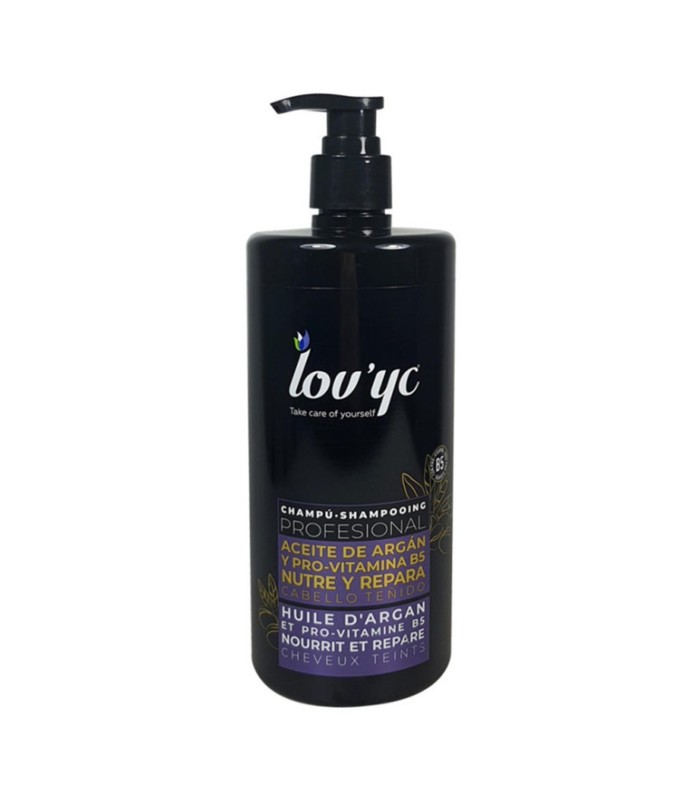 LOVYC ACEITE DE ARGAN Y PROVITAMINA B5 CHAMPU CABELLO TEÑIDO NUTRE Y REPARA 750ML