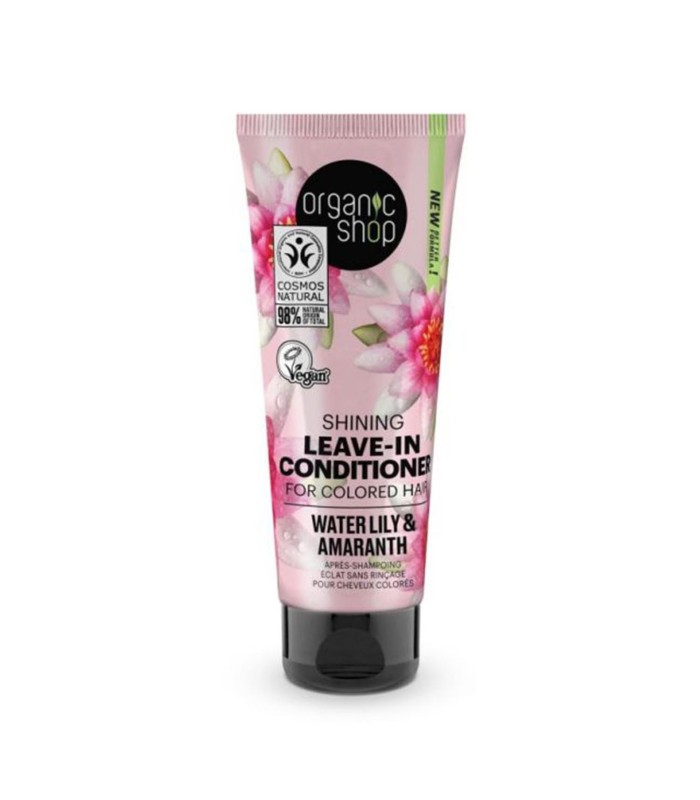 ORGANIC SHOP WATER LILY ACONDICIONADOR LEAVE-IBN CABELLO TEÑIDO 75ML