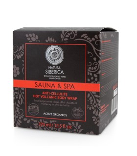 NATURA SIBERICA SAUNA & SPA BODY WRAP ANTI-CELULITICO HOT VOLCANIC 370ML