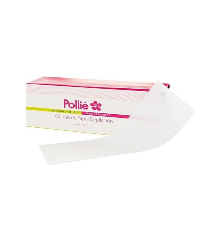 POLLIE DEPILACION TIRAS DE PAPEL 100 TIRAS 100UN
