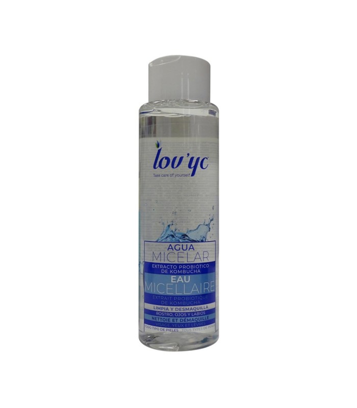 LOVYC PROBIOTICO KOMBUCHA AGUA MICELAR ROSTRO OJOS Y LABIOS 500ML