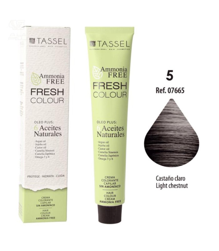 EUROSTIL FRESH COLOUR CREMA COLORANTE SIN AMONIACO CASTAÑO CLARO 1UN