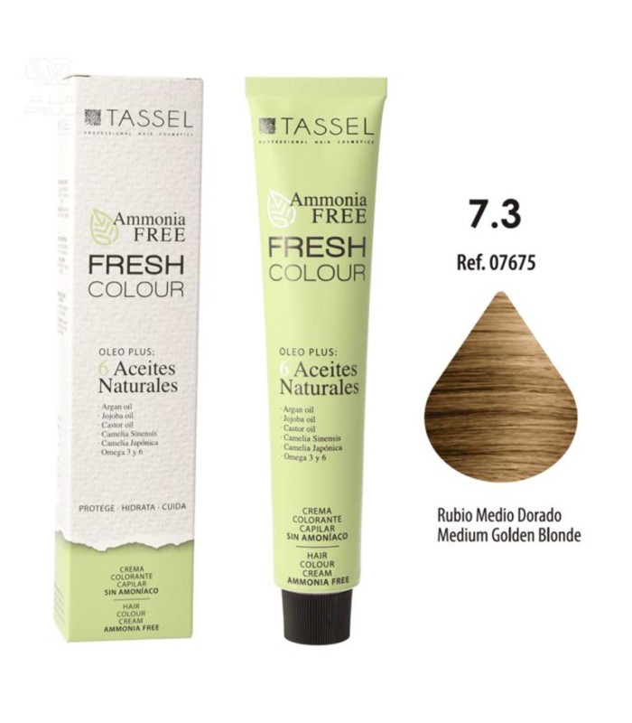 EUROSTIL FRESH COLOUR CREMA COLORANTE SIN AMONIACO RUBIO MEDIO 1UN