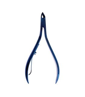 EUROSTIL CORTA-CUTICULAS ALICATE 10CM TITANIO COLOR AZUL 1UN