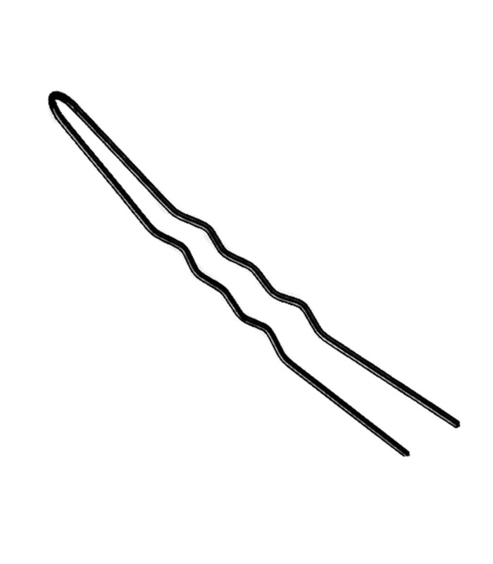 EUROSTIL CAJA HORQUILLAS CURVADAS NEGROS 85MM PACK 1UN