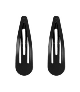 EUROSTIL NEGRO NEGRO RANITAS PARA PELO 7CM PACK 1UN