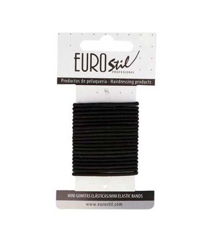 EUROSTIL CAJA CARTON GOMAS NEGRAS MINI PACK 1UN