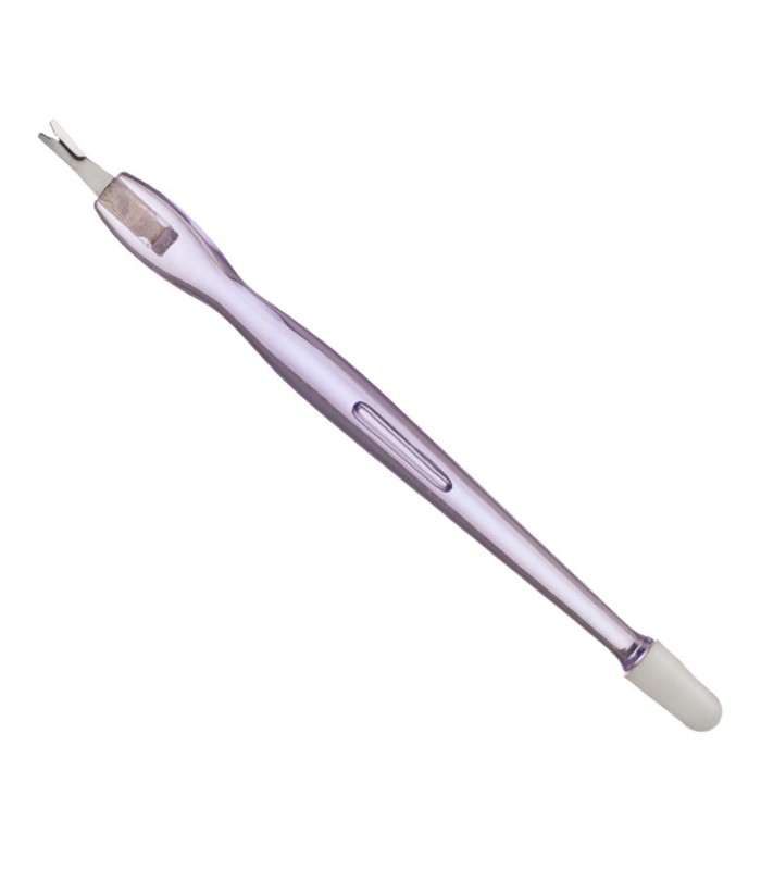 EUROSTIL LILA CORTA-CUTICULAS CON GOMA 1UN