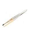 EUROSTIL PUNTA DORADA PINZA DE DEPILAR 8CM 1UN