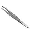 EUROSTIL PUNTA RECTA CROMADA PINZA DE DEPILAR 9CM 1UN