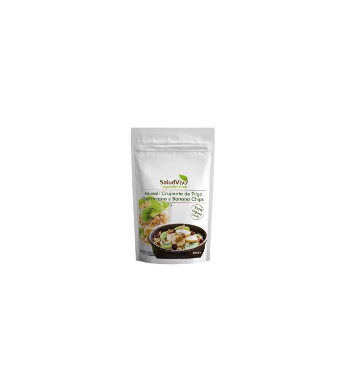 MUESLI CRUJI TRIGO SARRACENO CHIPS BANANA 300gr.