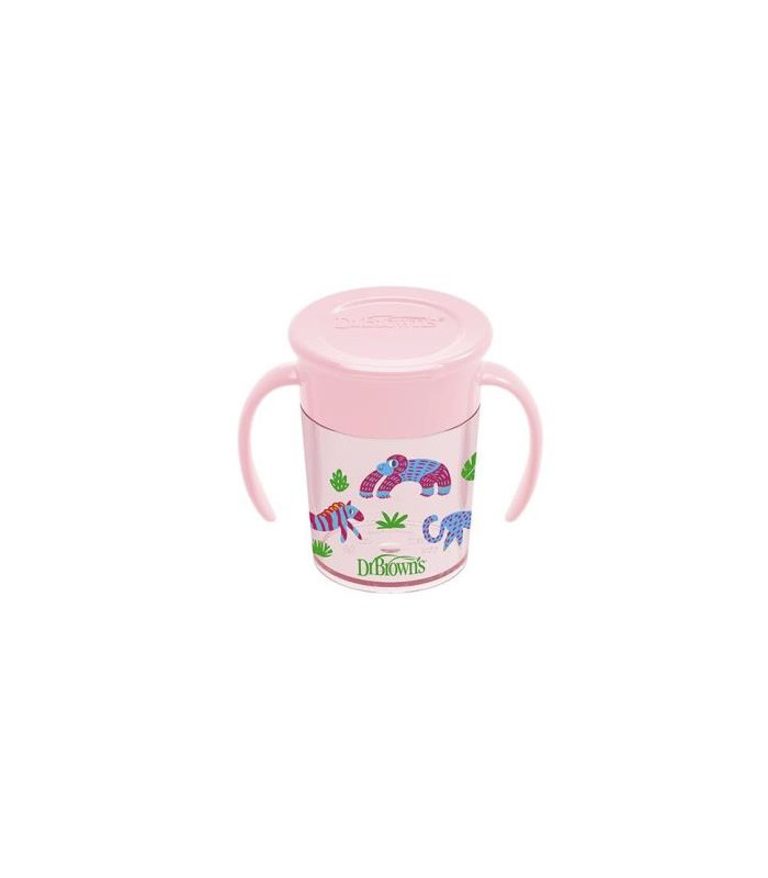 VASO 360 S/ BOQUILLA ROSA C/ ASAS 200ml