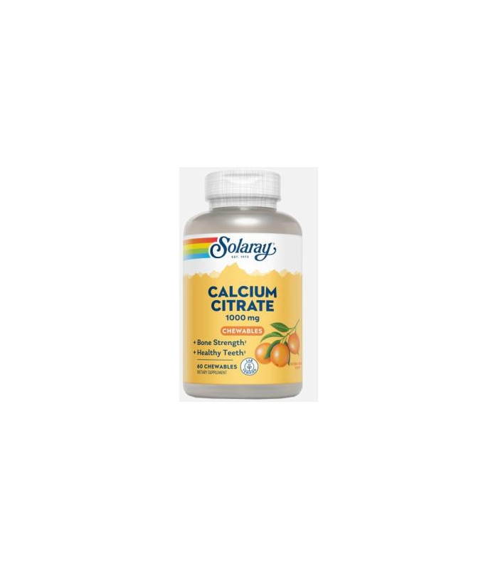 CALCIO CITRATO 1000mg. sabor naranja 60comp.mast.