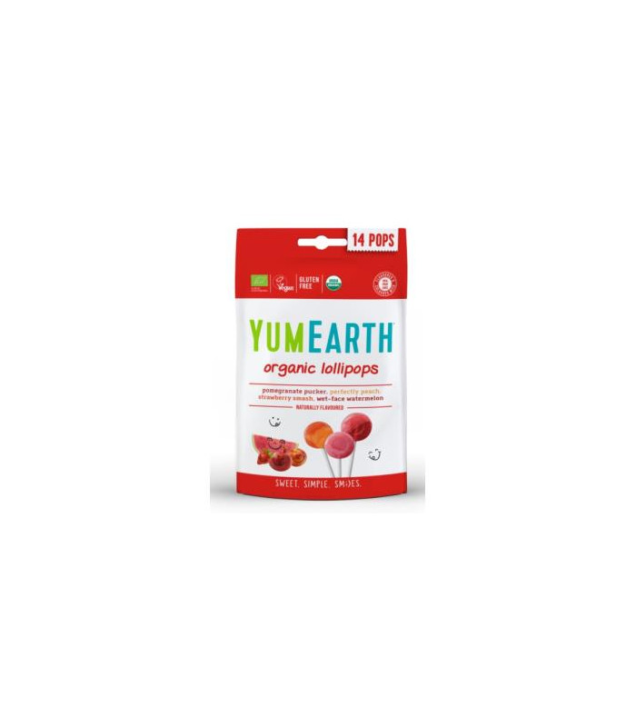 PIRULETAS ORGANICAS sabor frutas 14ud.