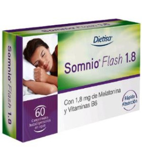 SOMNIO flash melatonina 1,8mg. vit. B6 60comp.