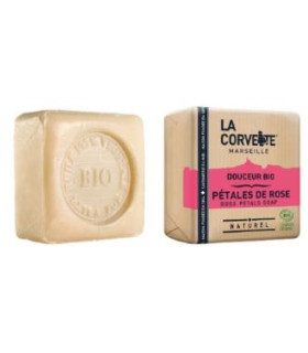 JABON EN PASTILLA petalos de rosa 100gr. BIO