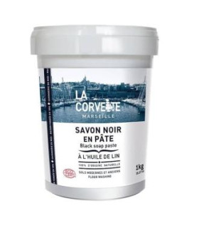 PASTA JABON NEGRO ACEITE DE LINO 1kg