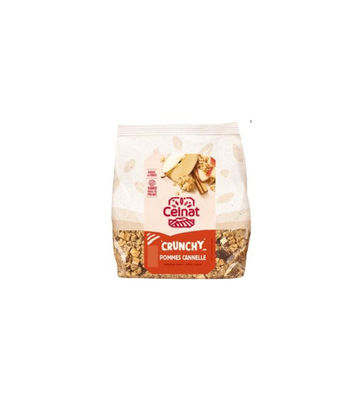 MUESLI CRUNCHY MANZANAS Y CANELA BIO 500gr.
