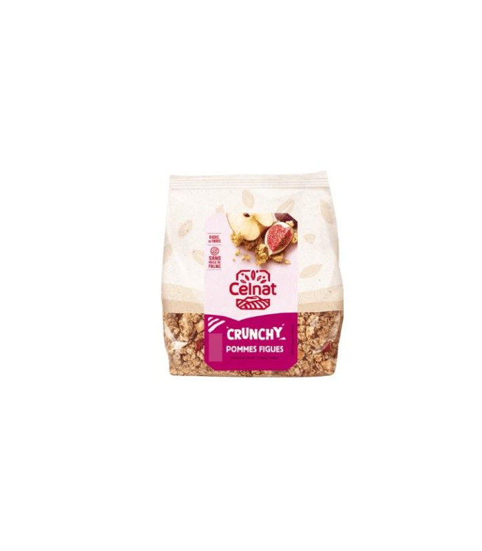 MUESLI CRUNCHY MANZANA HIGOS Y FIBRAS 500gr. BIO