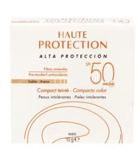 MAQUILLAJE COMPACTO COLOREADO SPF 50 arena 10gr.