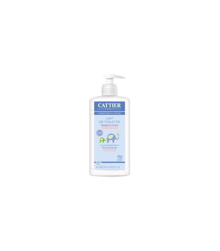 LECHE HIDRATANTE BEBE limpia cara y cuerpo 500ml.